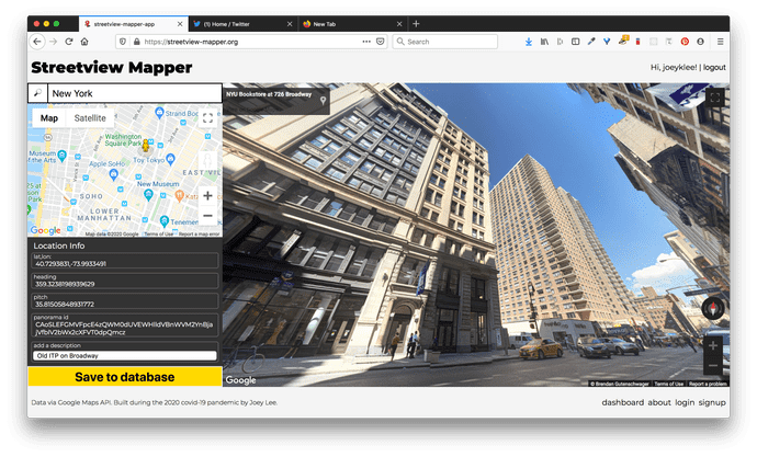 Old NYU ITP building on Broadway